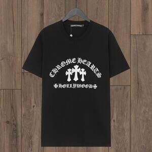 🆕Chrome Hearts Black Men's Short Sleeve